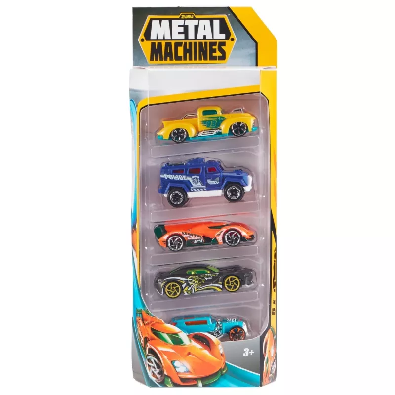 Zuru Metal Machines Druckguss-Autos 5er-Pack 1:64, Serie 2, sortiert