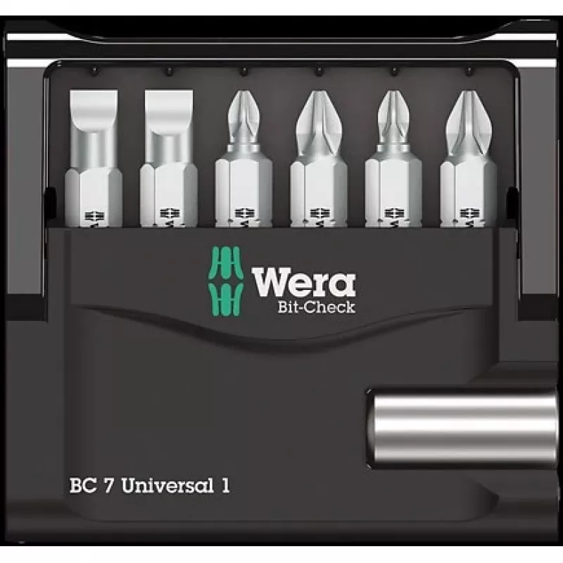 Wera Bit-Check 7 Universal 1 Bit-Set 05056295001, 7-teilig