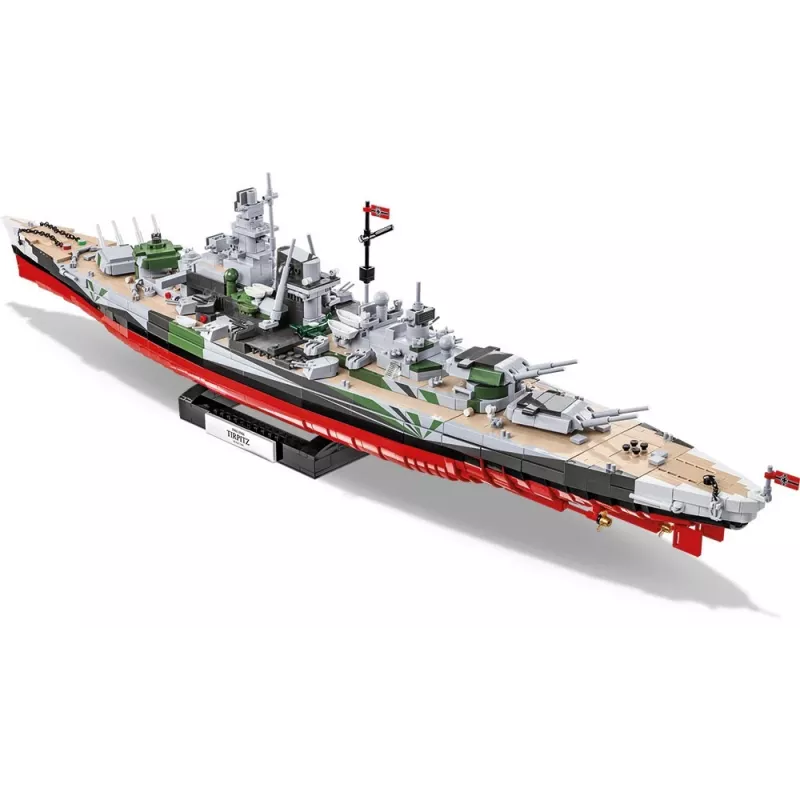 COBI 4839 Historical Collection Schlachtschiff Tirpitz Klemmbausteinset, 2810 Elemente, 1:300