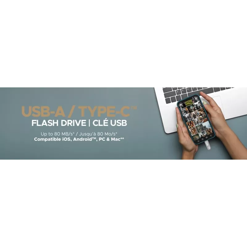 USB-Flash-Laufwerk Emtec 256GB USB3.2 Type-C Dual D280