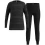 Odlo Set long ACTIVE WARM ECO SET Kinderunterwäsche-Set, Größe 140 cm, schwarz und grau