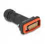 DeLOCK 87808 DB-26 (M) HD D-Sub-Steckverbinder mit Rändelschrauben, schwarz/rot