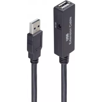 USB-Kabel ShiverPeaks BS13-29055 5m USB A Schwarz