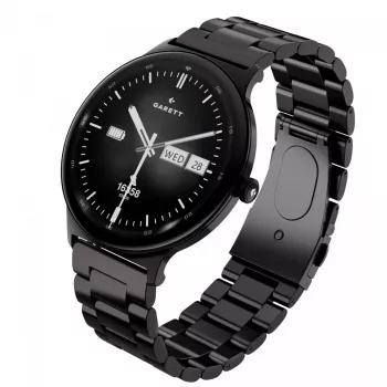 Smartwatch Garett Quantum – schwarz Edelstahl