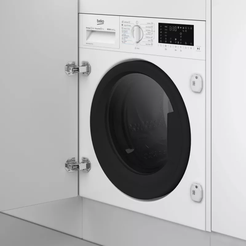 Waschtrockner BEKO B5DBT68547W integrierbar, 8 kg Waschen / 5 kg Trocknen, 1400 U/min