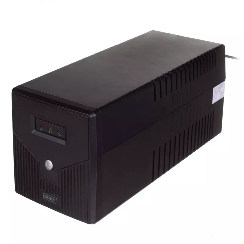 Digitus DN-170065 Line-Interactive-USV, 1000VA / 600W, 4x Schuko, 2x 12V/7Ah