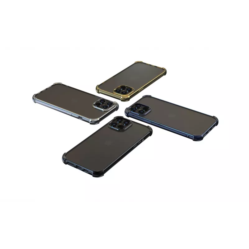 Schutzhülle Devia Soft Case für iPhone 12 mini – Schwarz, stoßfest mit Glitzer-Finish