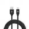 USB-auf-Lightning-Datenkabel Tellur Extendable 3A, 1,8 m, schwarz