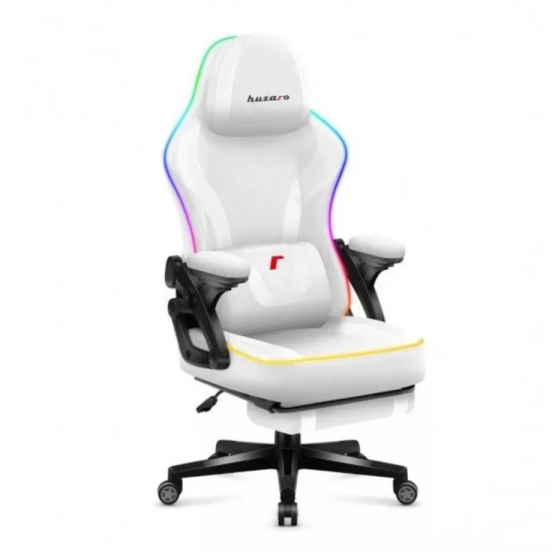 RGB-weißer Mesh-Gaming-Stuhl