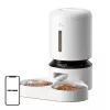 Automatischer Futterspender Aptel Granary mit Doppelnapf 5 L, weiß