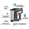 Graphite 58G081 Energy+ Akku-Tacker 2-in-1, 18 V Li-Ion, ohne Akku