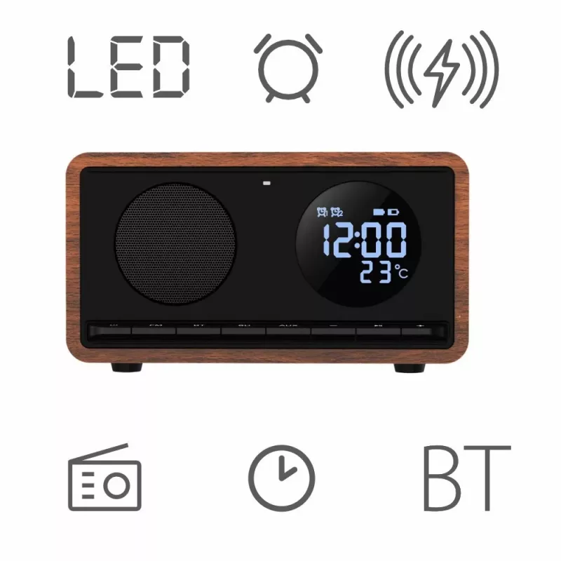 Manta RDI912B Rimini Radiowecker, schwarz