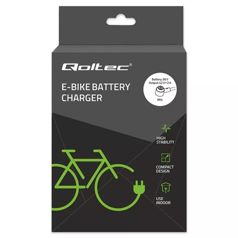 Ladegerät QOLTEC Mi4 Magnetic TIP für E-Bike 36V/42V 2A