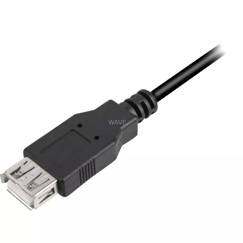 USB-Kabel Sharkoon 2 m USB A Schwarz