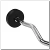 HMS GSL50 Feste Langhantel / gummierte gebrochene Stange 50 kg