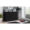Topeshop M8 140 CZERŃ Kommode, schwarz