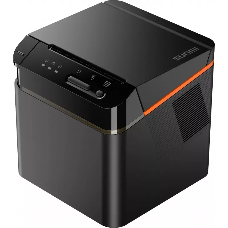 SUNMI C04020020 80-mm-Kitchen-Cloud-Printer Bondrucker, Thermo, mit Cutter, USB-C, Bluetooth, Ethernet, WLAN, Schwarz