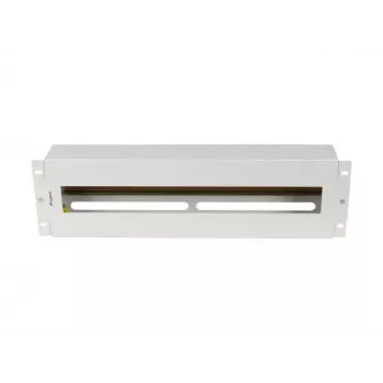 Lanberg AK-VDP103-S 19-Zoll 3U Spannungsverteilerpanel mit DIN TS-35 Schiene, Grau