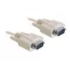Serielles Kabel DeLOCK RS-232 1 m Beige DB-9