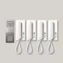 Siedle SET CA 812-4 E/W - Kabelgebunden - Edelstahl - Weiß - Wand
