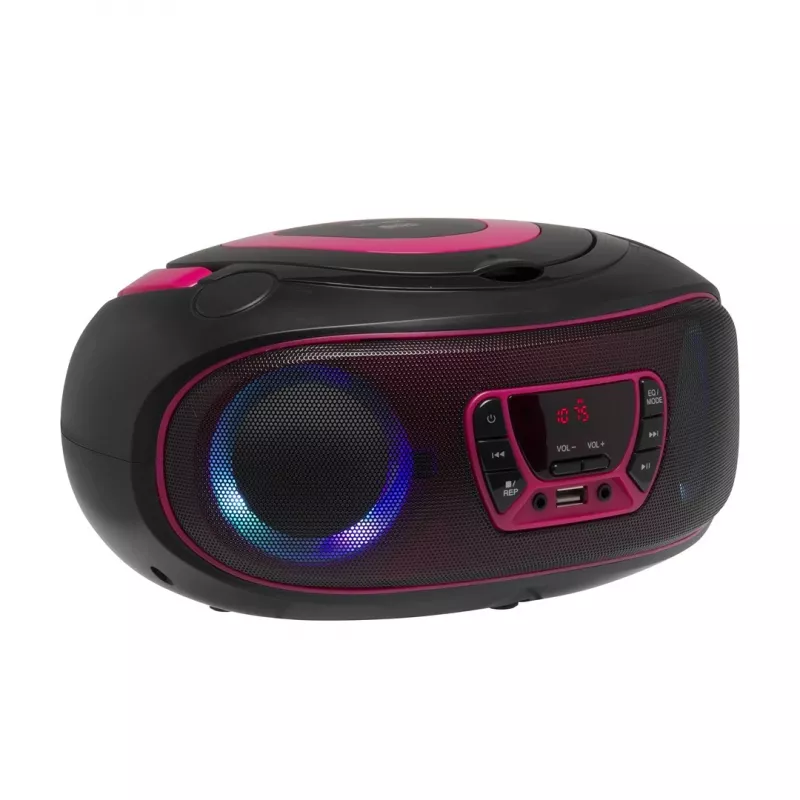 Denver TCL-212BT PINK CD-Player Tragbarer CD-Player Schwarz, Pink