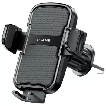 Autohalterung usams ZJ085 schwarz — Fahrzeug-Smartphone-Halterung, verstellbare Klemme