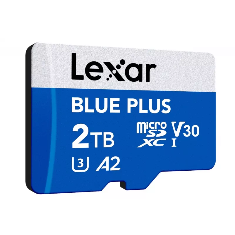 MicroSDXC-Speicherkarte Lexar BLUE PLUS 2 TB UHS‑I, 170 MB/s, U3 V30, wasserdicht