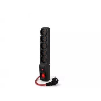 ACAR F5 POWER Schwarz 5 AC-Steckdosen 230 V 3 m