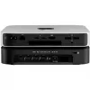 OWC miniStack STX Thunderbolt 4 stapelbares Speichergehäuse mit Hub, 2 Einschübe (SATA + NVMe), Schwarz