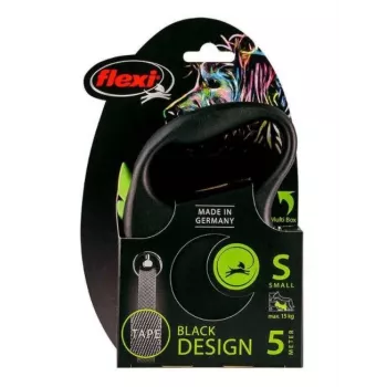 FLEXI Black Design S - Rollleine - 5 m