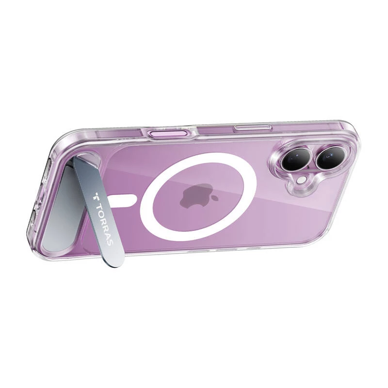 Klare Schutzhülle für iPhone 16 Torras PSTAND SERIES X00FX1932