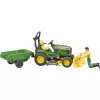 Bruder bworld John Deere Aufsitzrasenmäher, Modellfahrzeug