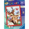 Malen-nach-Zahlen-Set Ravensburger CreArt Glücklicher Hirsch — nummerierte Leinwand-Malset