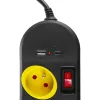 Steckdosenleiste 4 Steckdosen 1,5m MCE508 B