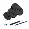 REBEL ACTIVE Verstellbare Bitumen-Hantel mit Verbinder 1x20kg