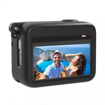 Silikon-Schutzhülle für Ladecase der Insta360 GO 3 von Puluz (schwarz) - Schutzhülle für Ladecase