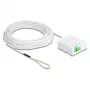 DELOCK Optischer Glasfaser-Anschlusskasten 2 x SC/APC Simplex mit 30 m G.657.A1 Drop-Kabel-Set