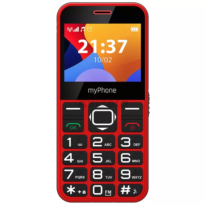 myPhone Halo 3 Handy, 2,31 Zoll IPS, Single SIM, 1000 mAh, Rot