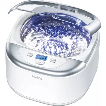 Sanitas SUR 42 Ultraschallreiniger, 50 W, Weiß/Silber