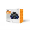 Denver TDB-212GR DAB+ Boombox mit CD-Player, DAB+/FM, Bluetooth, USB, AUX, Grau