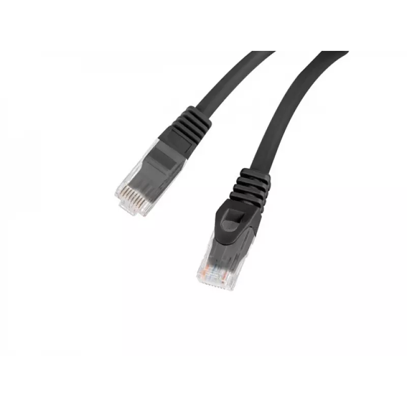 Netzwerkkabel Lanberg PCU6-10CU-0200-BK Cat6 U/UTP RJ-45 gerade 2 m schwarz