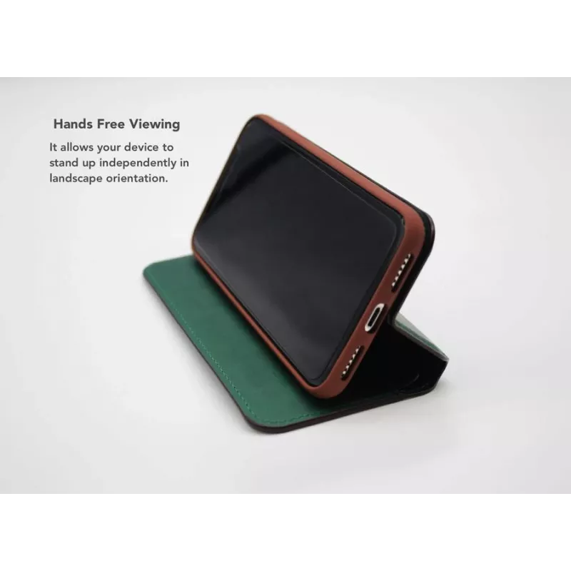 Smart Folio Case VixFox für Huawei P20 — forestgrüne Schutz-Folio-Hülle