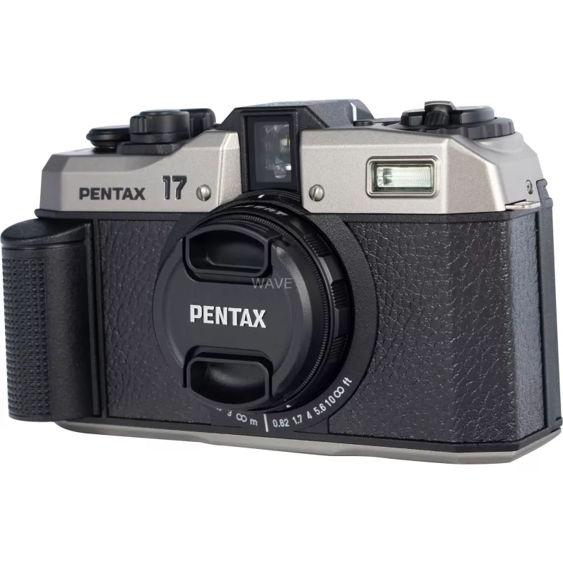 Pentax 17 Filmkamera, schwarz/silber