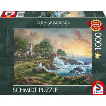 Thomas Kinkade Studios: Kleinod am Meer, Puzzle 1000 Teile