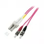 Patchkabel LWL Duplex OM4 (Multimode, 50/125) LC/ST, LSZH, umkehrbare Polarität, 3 m, Good Connections®
