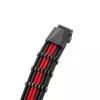 CableMod C-Series PRO RM Black Label Netzteilkabel-Kit CM‑PCSR‑16P3KIT‑NKKR‑R — schwarz-rot ummantelte modulare PSU-Kabel