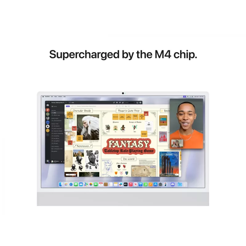 iMac 24 Retina 4.5k Display M4, Silber, M4 (10-CPU/10-GPU), 16GB, 512GB, Standardglas, Touch ID, Deutsch, Gigabit Ethernet, Magic Mouse, MWUV3D/A