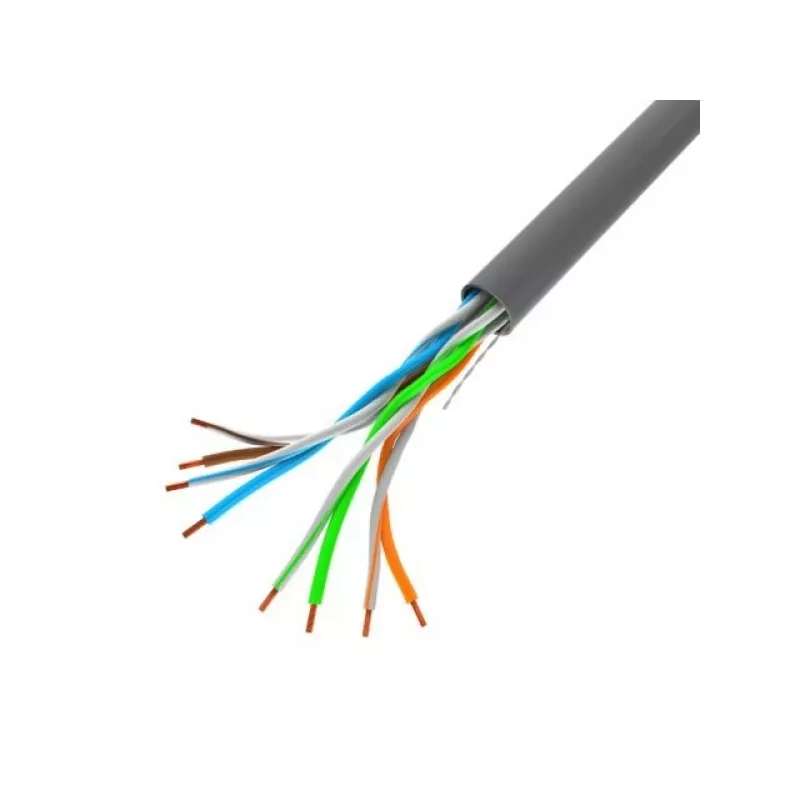 LAN-Kabel UTP LANBERG LCU5-10CC-0100-S RJ45 100MB/S 100M Grau