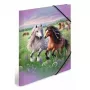 Schnellhefter HERMA Gummizugmappe A3 Karton Horse World
