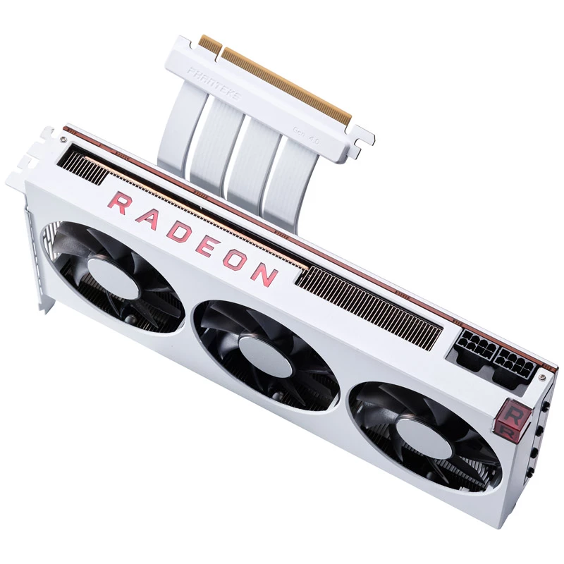 PHANTEKS PCI-E 4.0 x16 Riser-Flachbandkabel, 180 Grad, 30 cm - weiß